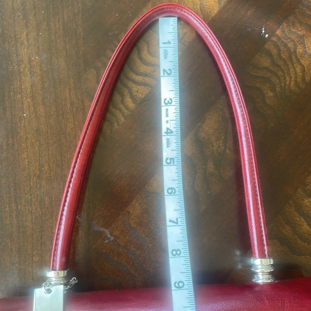 Blood Red Rina Rich Handbag Purse.  Beautiful. - Picture 4 of 15